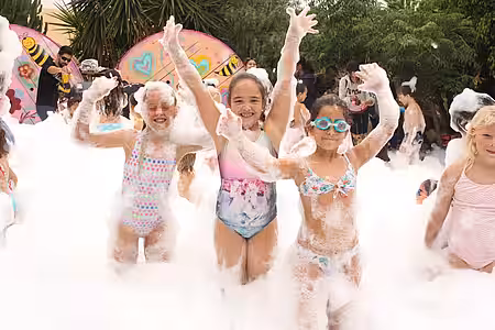 Die Schaumpartys sind immer ein besonderes Erlebnis.