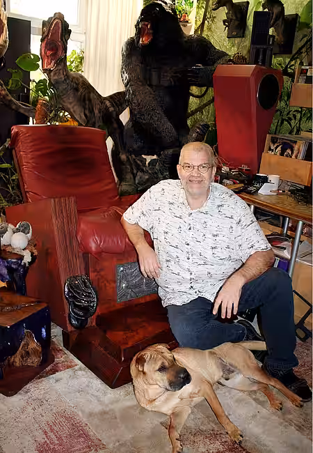 Der Experte für Lautsprechersysteme Thomas Mewes hat ein großes Herz für Tiere. Der Experte für Lautsprechersysteme Thomas Mewes hat ein großes Herz für Tiere.