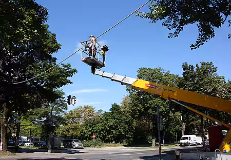 Eichhörnchenseil – Routinekontrolle in München am 1.8.2016