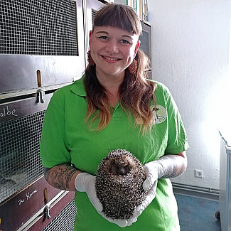 Anne Sopart aus dem Igelzentrum Laatzen Foto von Anne Sopart aus dem Igelzentrum Laatzen