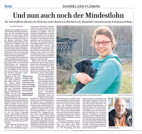 MAZ - Und nun auch noch der Mindestlohn