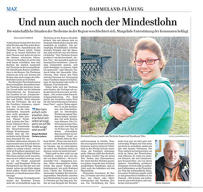 MAZ - Und nun auch noch der Mindestlohn