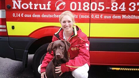 Sabrina Schneider, Tierärztin bei der aktion tier Tierrettung München.