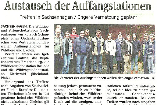 Austausch der Auffangstationen