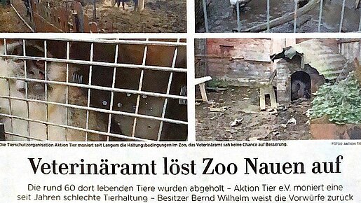 Veterinäramt löst Zoo Nauen auf – Märkische Allgemeine Zeitung