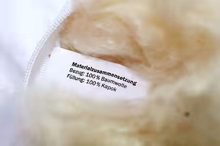 Kopfkissen mit einer Füllung aus 100% Kapok