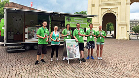 Start unserer Aufklärungskampagne in Potsdam. Foto: © aktion tier e.V./Marut