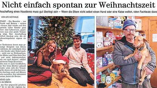 23.12.2024 | Fränkische Landeszeitung | Nicht einfach spontan zur Weihnachtszeit