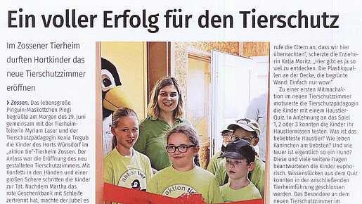 10. Juli 2021 | Blickpunkt Potsdam | Ein voller Erfolg für den Tierschutz