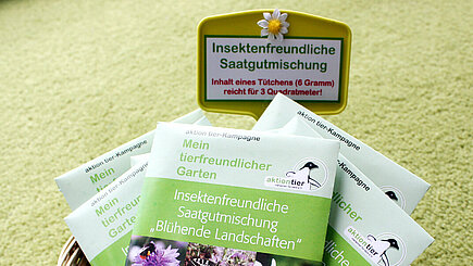 Kostenlose Saatgutmischung von aktion tier e.V. Kostenlose Saatgutmischung von aktion tier e.V.