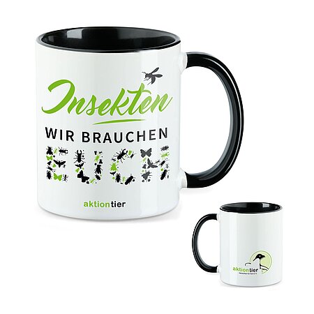 Tasse: Motiv: Insekten wir brauchen Euch.