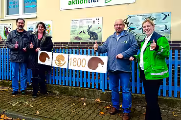 Das Bäckermeister-Ehepaar Buck (li.) mit John F. Pyka und Sonja Schape