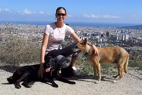 Ann-Kari Sieme mit Tami und Tine