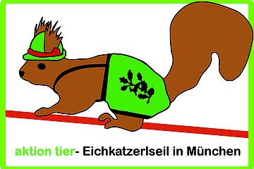 Das Münchner Seil bekam ein extra bayerisches Eichkatzerl-Emblem. Das Münchner Seil bekam ein extra bayerisches Eichkatzerl-Emblem.