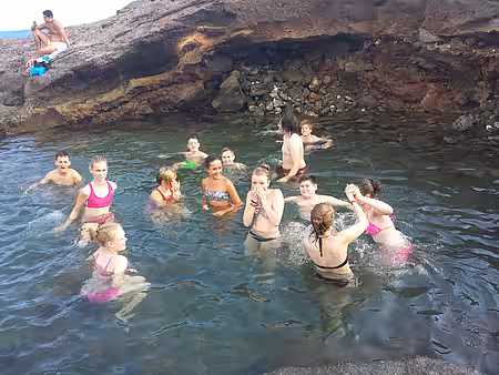 Schwimmen in der Piratenbucht