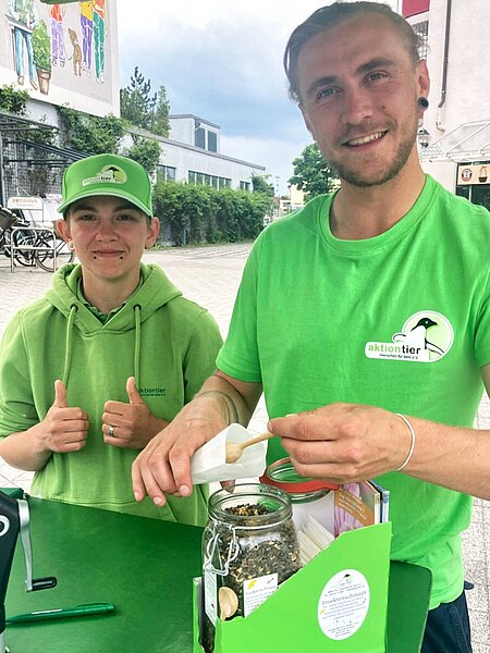 Sara und Lukas vom Team Bayern.